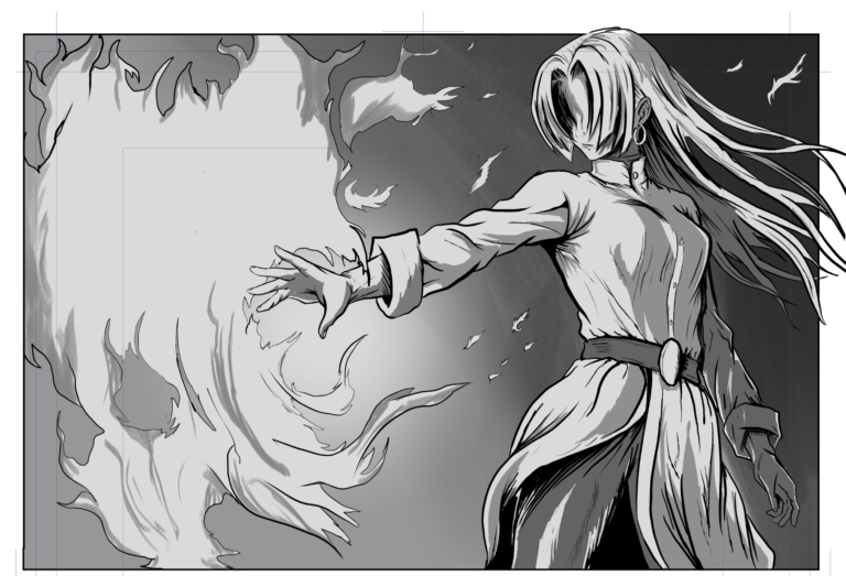 Menacing fire mage